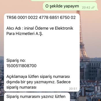 İninal Kart Siparişin Yerine Ulaşmaması Mağduriyet