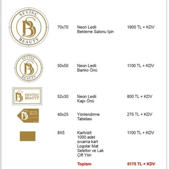 Mesyo Dizayn LED Tabela Ve Kartvizit