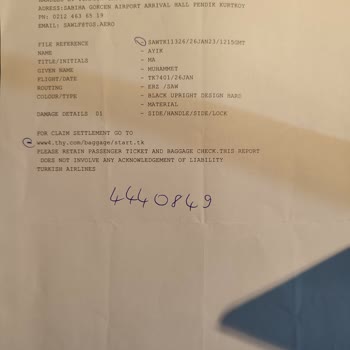 THY Uçuş Sonrası Valizim Kırıldı