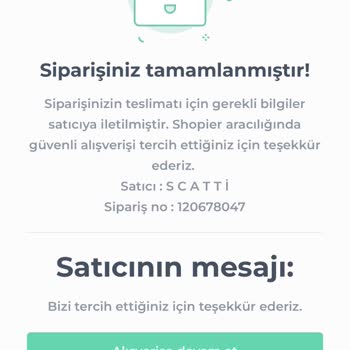 Scatti Yanlış Sipariş Ve Değişim Talebine Cevap Vermeme