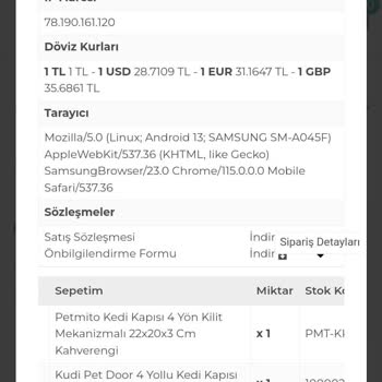 Petmito Evcil Hayvan Ürünleri Eksik Ürün Gönderimi Ve İletisim Olmaması