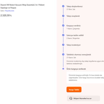 Hepsiburada Garantili Ürünü Tamir Etmiyor, Değiştirmiyor