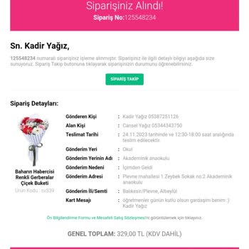 Osevio.com Dan Verilen Çiçek