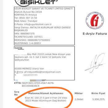 Kron Bisiklet Bisiklet Montajını Ücretli Yapması