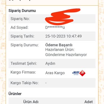 Nare Giyim Ürünüm 1 Aydır Teslim Edilmedi