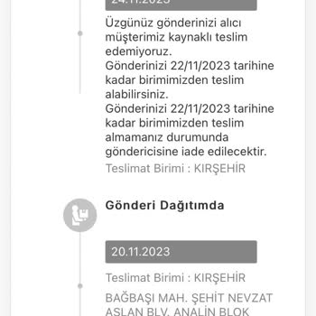 MNG Kargo Kargom Elime Ulaşmıyor Ve Herhangi Bir Bilgi De Alamıyorum.