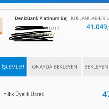 Denizbank Kredi Kart Aidatı