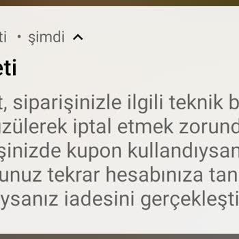 Yemeksepeti Sürekli Sipariş İptali