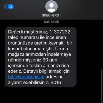 Skechers Markası'nın Üründen Kaynaklı Problemi Kabullenmemesi