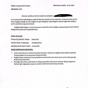 Aras Kargo Kargoda Kaybolan Ürün Ve Trendyol'un Değişim Yapmaması