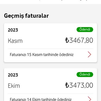 Vodafone Fatura Puanı Silinmesi