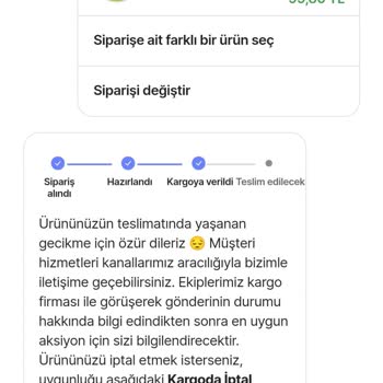 Hepsiburada Ürünler Hala Elime Geçmedi