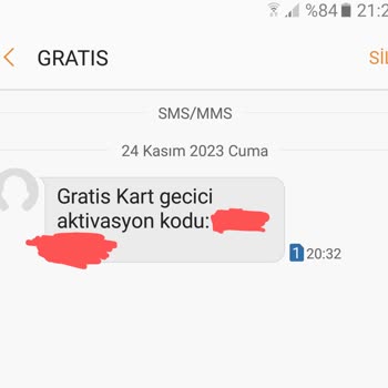 Gratis Kart Geçici Aktivasyon Kodu