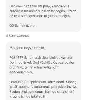 Hepsiburada Kargoya Verdiklerini Söyledikleri Siparişimi İptal Etiler