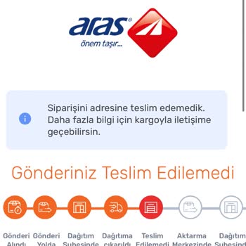 Aras Kargo Kargo Teslim Edilmiyor Dağıtıma Çıkmadan İade Ediyorlar