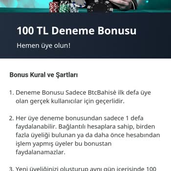 Btcbahis Deneme Bonusu Vermeme