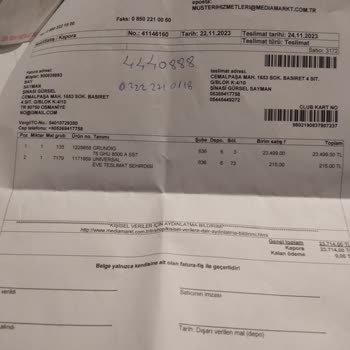 Media Markt'tan Alınan Ürünler