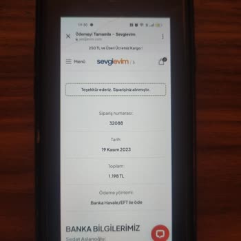 Sevgievim Ödeme Yapıldı, Ürün Gönderilmedi!