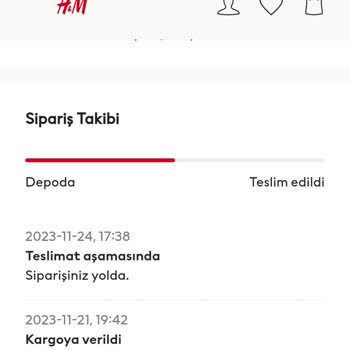 Hepsijet H&M'den Yapmış Olduğum Siparişim Hala Teslim Edilmedi