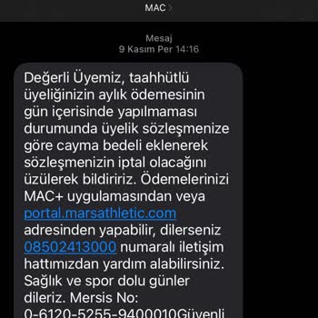 MACfit (İzmir) Macfit Üyelik Şikayeti