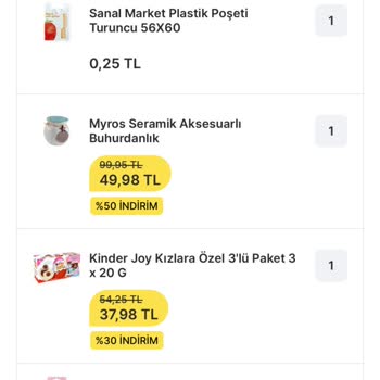 Kartal Atalar MMM Migros Yanlış Ürün Teslimatı