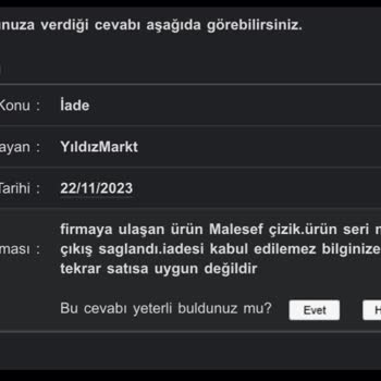 N11 Kırık Bir Ürün Gönderilmesi Ve İade Reddi