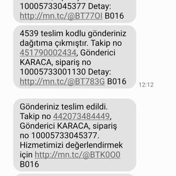 Karaca Züccaciye Ürünler Adresime Ulaşmadığı Halde Ulaşmış Gibi Mesaj Atılması