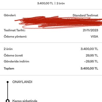 Massimo Dutti Teslim Edilmeyen Ürünün Ücret İadesi Yapılmıyor