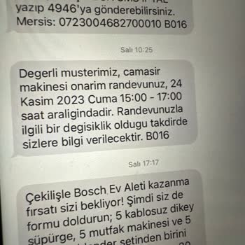Bosch Pişmanlıktır. 2 Haftadır Bir Parça Gelemedi