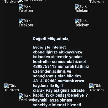 Türk Telekom Arıza Kaydı İlgisizlik