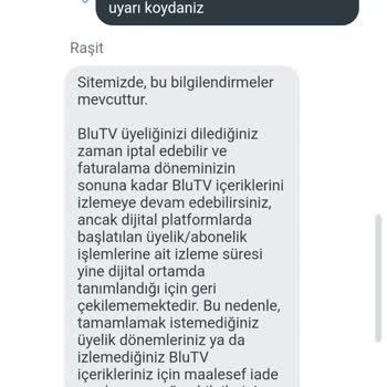 Blu TV Vermediği Hizmetin Parasını İstiyor