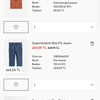 H&M Sepette Fiyat Değişikliği