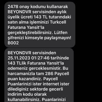 Beyond VR 2000 Bin Mobil Hattıma Yansıtılmış