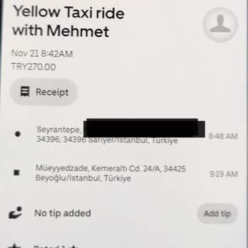Uber Kaybolmuş Ürün İadesi