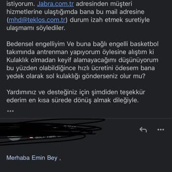 Jabra Servis Ağı Yedek Parça Hizmeti Sunamıyor.