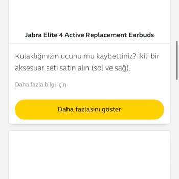 Jabra Servis Ağı Yedek Parça Hizmeti Sunamıyor.