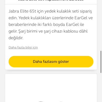 Jabra Servis Ağı Yedek Parça Hizmeti Sunamıyor.