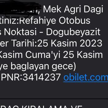Mek Ağrı Dağı Turizm Gecikmeli Sefer Sağlıksız
