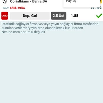 Nesine Canlı Bahis Tutan Kuponu 1 Oran Sayması