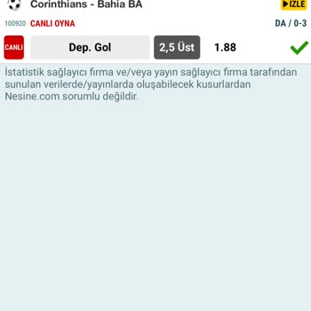 Nesine Canlı Bahis Tutan Kuponu 1 Oran Sayması