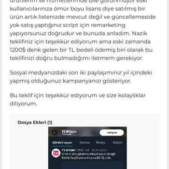 Te Bilişim Ömür Boyu Lisans Sorunu