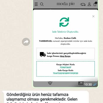 Moda Pie İade Sorunu Ve İletişimdeki Aksaklık