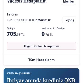 QNB Finansbank Hesabım Daki Blokenin Kalkması