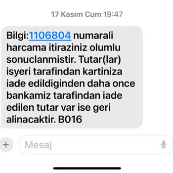 QNB Finansbank İade Edilen Parayı Kredi Kartıma Yatırmıyor