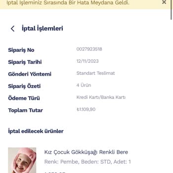 Penti Siparişi Teslim Etmiyor