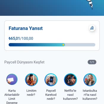 Paycell Faturana Yansıt Limitimi Düşürdü