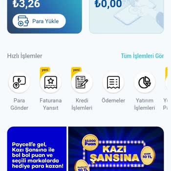 Paycell Faturana Yansıt Limitimi Düşürdü
