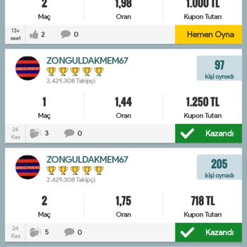 Nesine Haksız Kazanç Oyunları