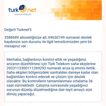Türk Telekom TurkNet'e Geçiş Yaptığım İçin Bağlantıları Yapmıyor