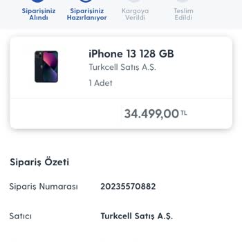Turkcell Sipariş Depoda Bekliyor